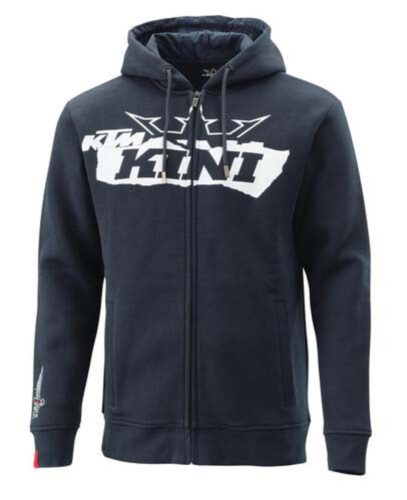 RIPPED LOGO ZIP HOODIE M