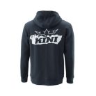 RIPPED LOGO ZIP HOODIE L