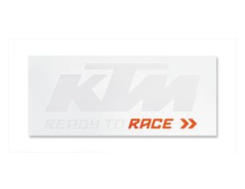 VAN STICKER WHITE/ORANGE