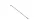 FRONT SPOKE M4,5x240 - 21" SCHWARZ